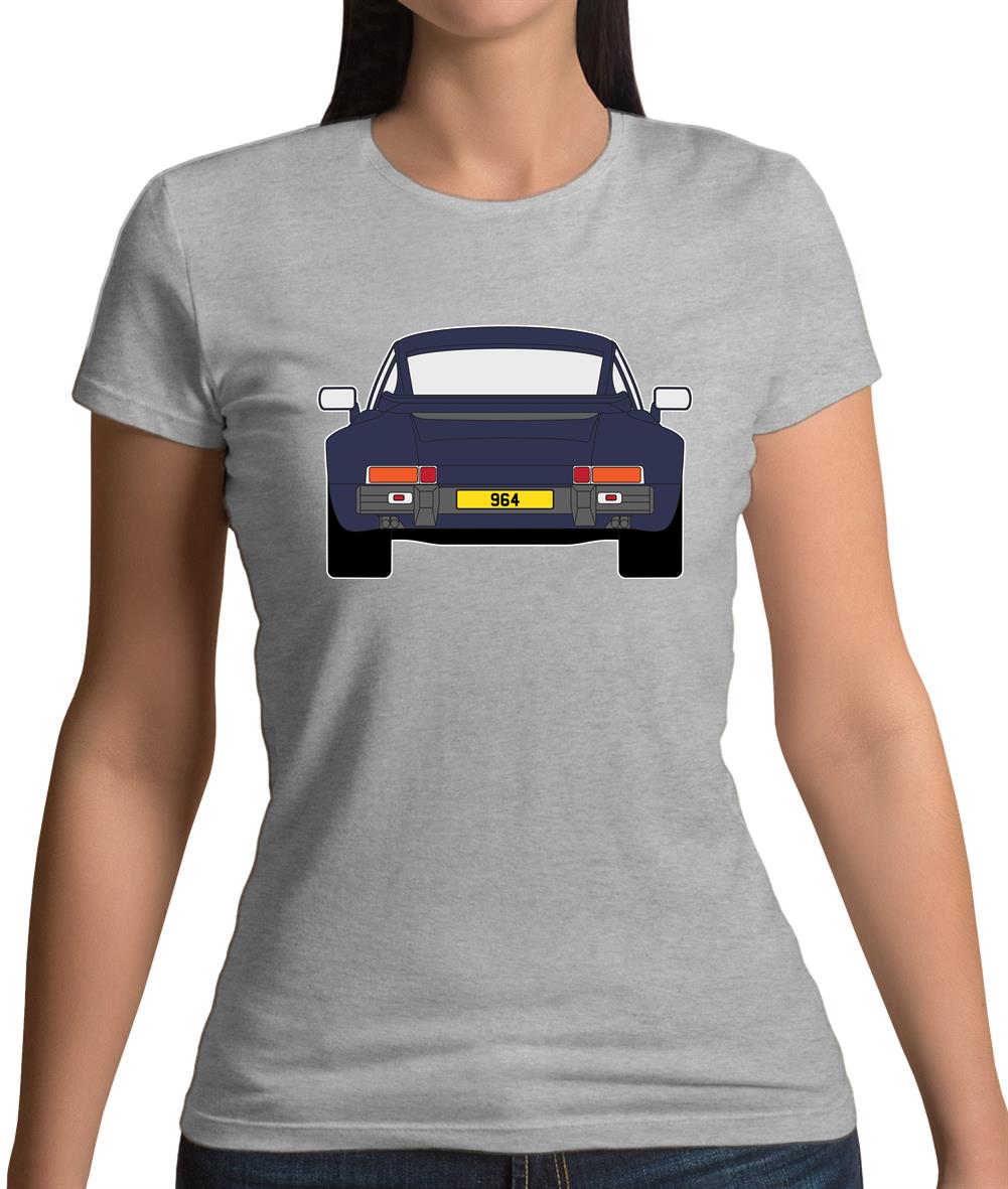 Porsche 911 964 Dark Blue Womens T-Shirt Porsche 911 964 Dark Blue Womens T-Shirt