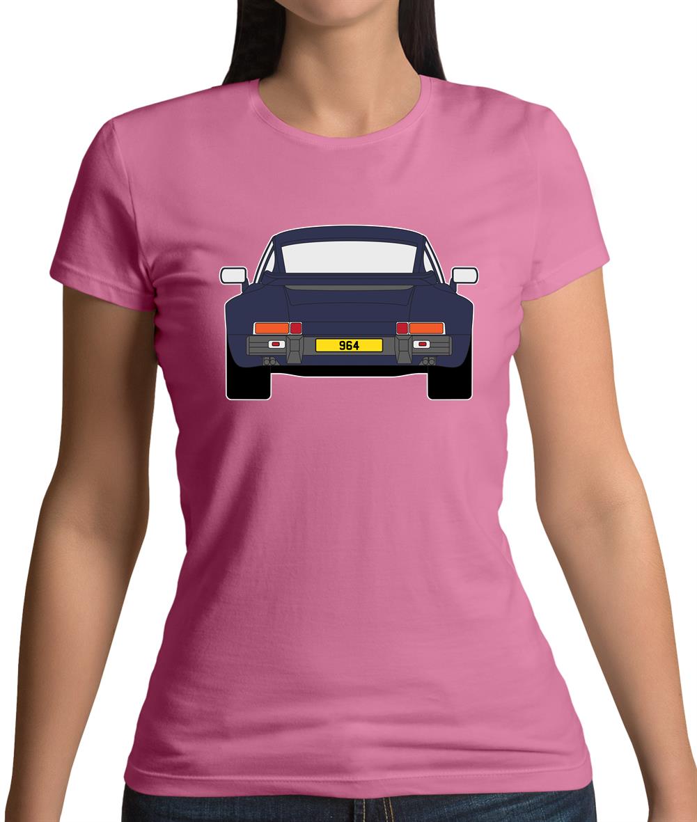 Porsche 911 964 Dark Blue Womens T-Shirt Porsche 911 964 Dark Blue Womens T-Shirt