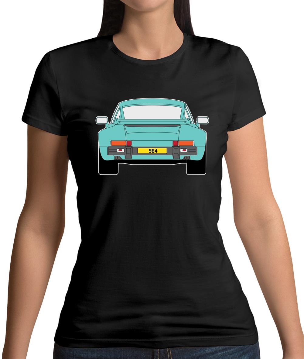 Porsche 911 964 Rear Mint Green Womens T-Shirt Porsche 911 964 Rear Mint Green Womens T-Shirt