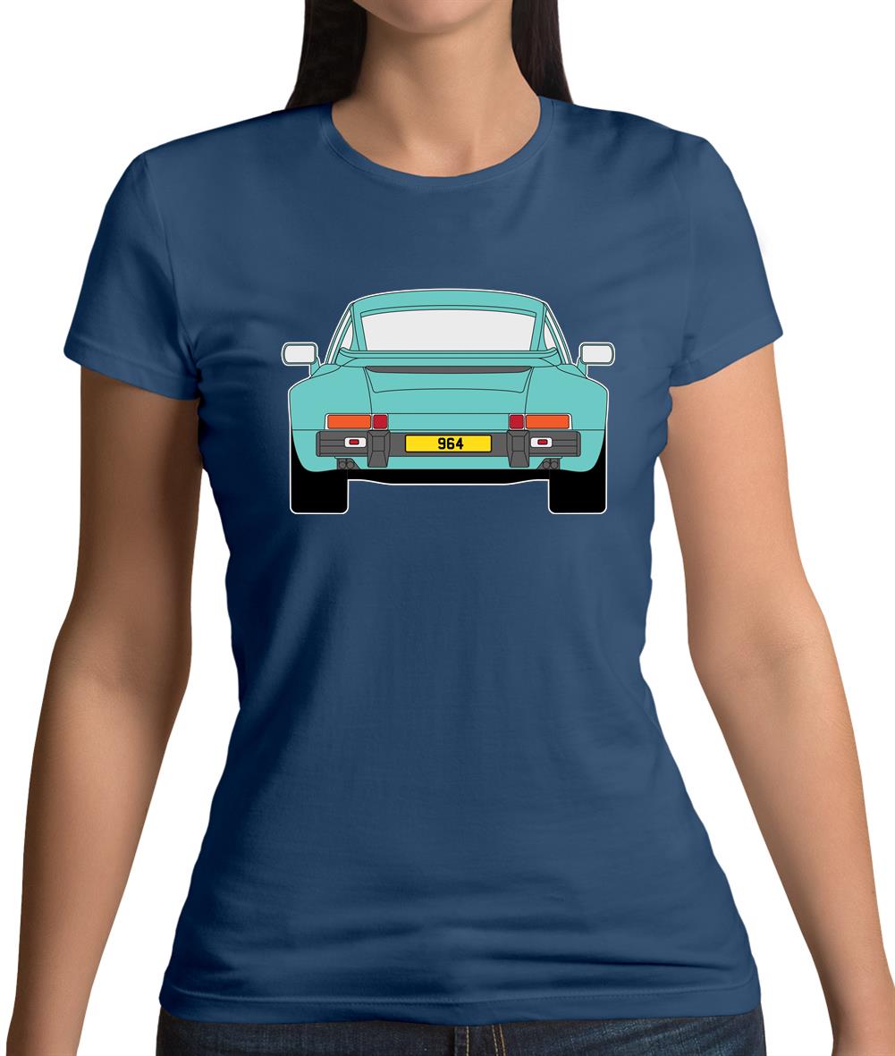 Porsche 911 964 Rear Mint Green Womens T-Shirt Porsche 911 964 Rear Mint Green Womens T-Shirt
