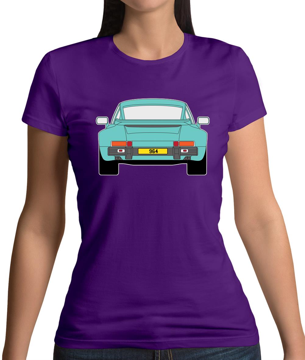Porsche 911 964 Rear Mint Green Womens T-Shirt Porsche 911 964 Rear Mint Green Womens T-Shirt