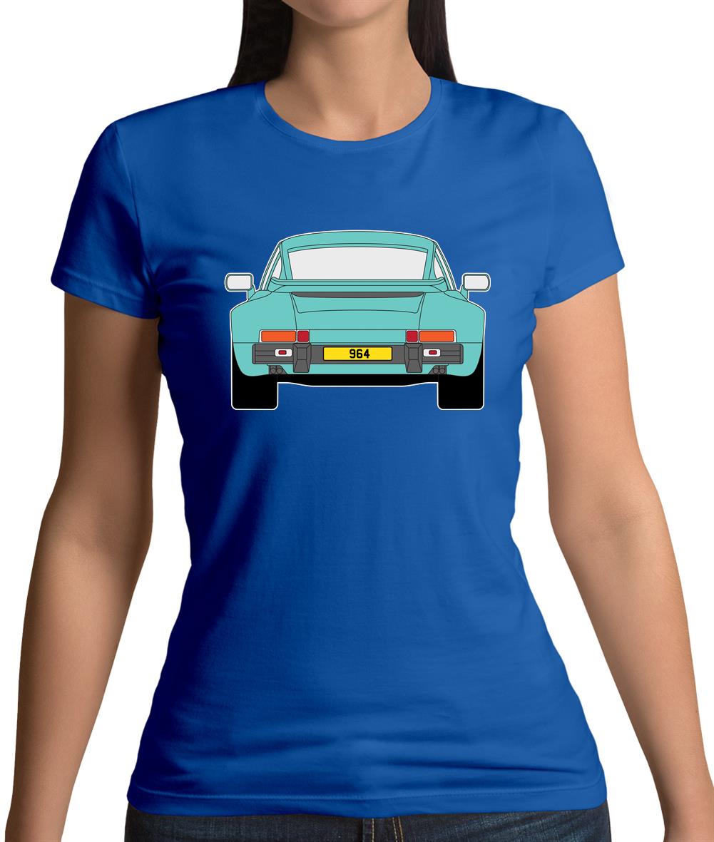 Porsche 911 964 Rear Mint Green Womens T-Shirt Porsche 911 964 Rear Mint Green Womens T-Shirt