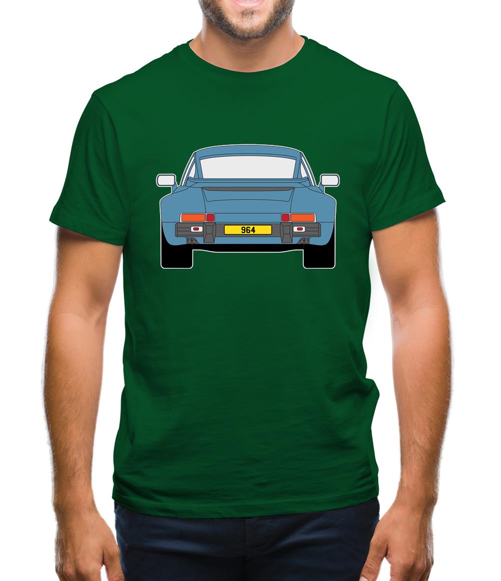 911 964 Rear Murano Green Mens T-Shirt 911 964 Rear Murano Green Mens T-Shirt