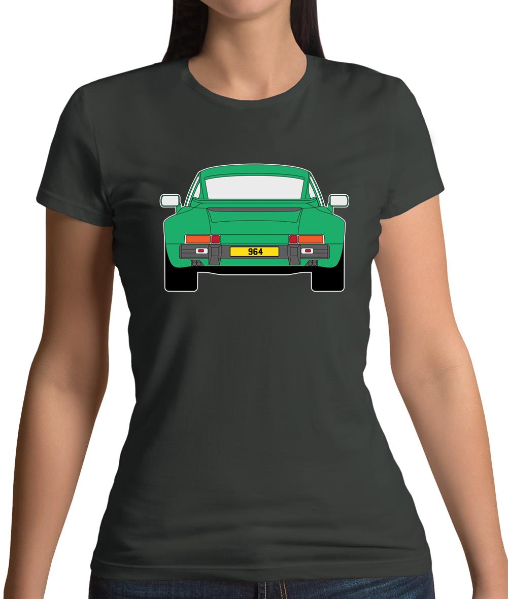Porsche 911 964 Rear Signal Green Womens T-Shirt Porsche 911 964 Rear Signal Green Womens T-Shirt