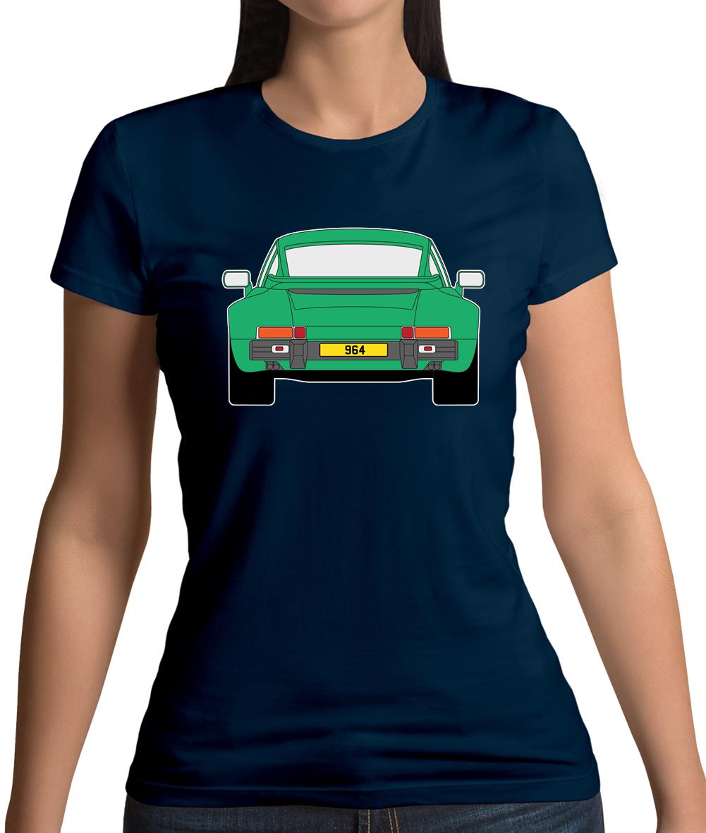 Porsche 911 964 Rear Signal Green Womens T-Shirt Porsche 911 964 Rear Signal Green Womens T-Shirt