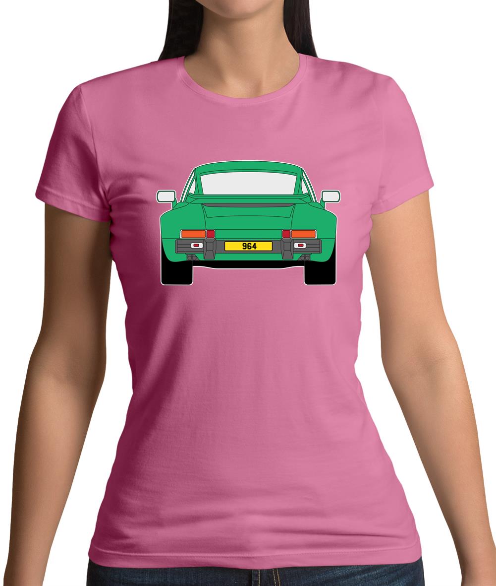 Porsche 911 964 Rear Signal Green Womens T-Shirt Porsche 911 964 Rear Signal Green Womens T-Shirt