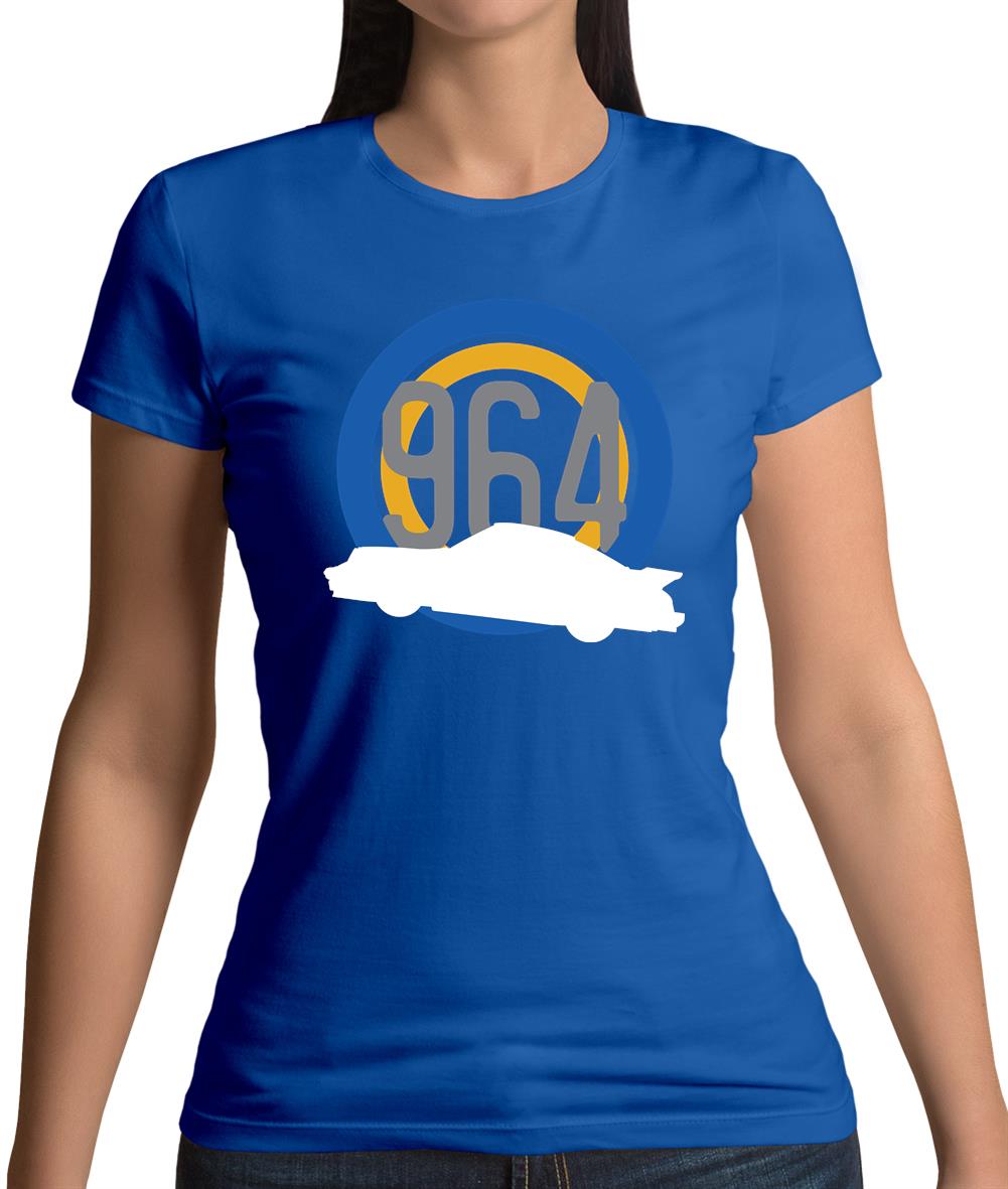 Porsche 964 Silhouette Womens T-Shirt Porsche 964 Silhouette Womens T-Shirt