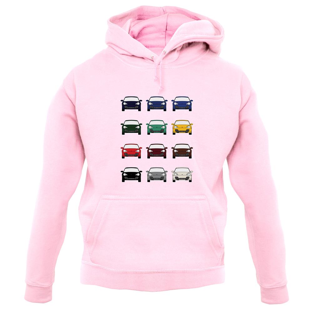 Porsche Box 996 T 12 Colour Grid unisex hoodie Porsche Box 996 T 12 Colour Grid unisex hoodie