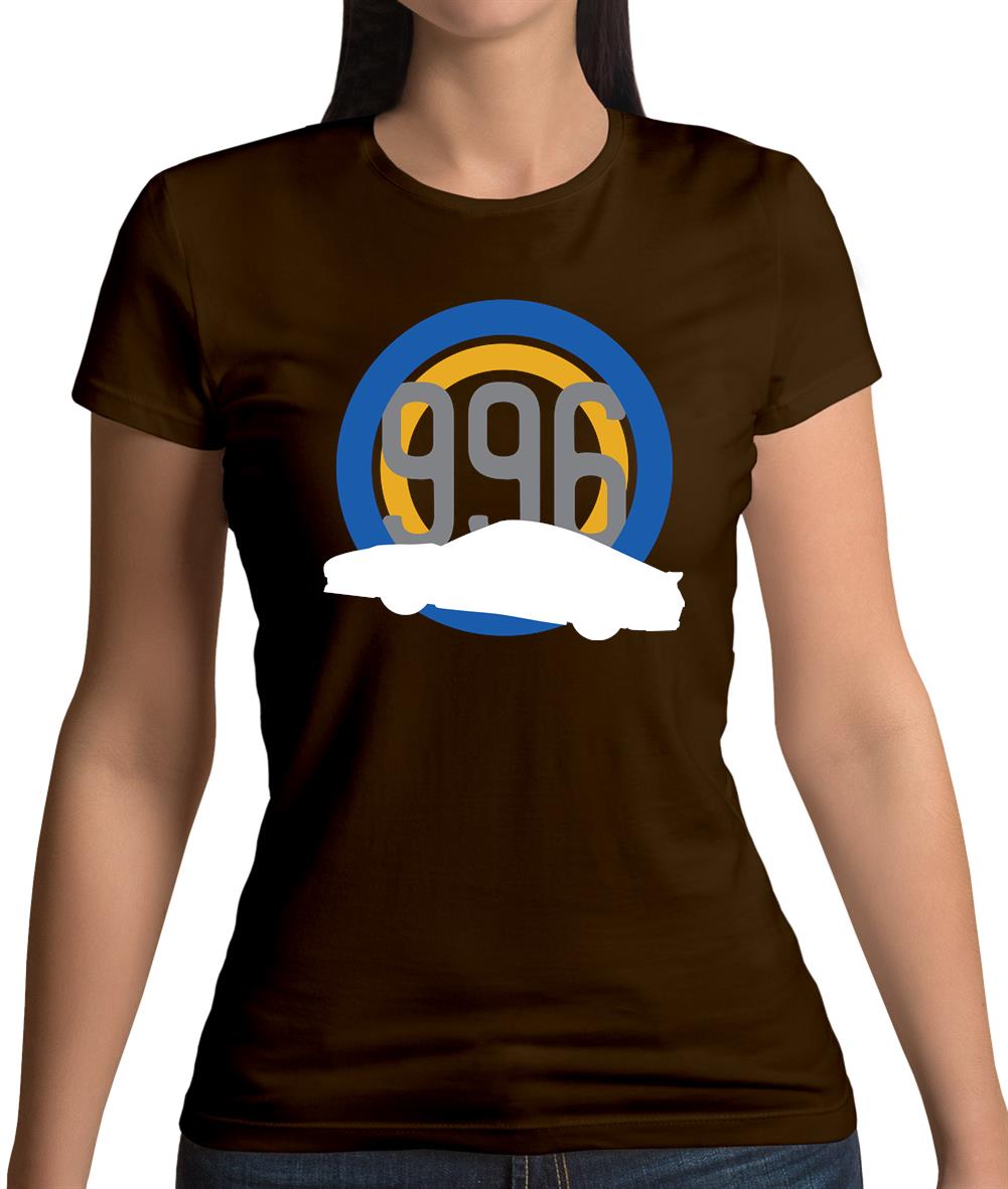 Porsche 996 Silhouette Womens T-Shirt Porsche 996 Silhouette Womens T-Shirt