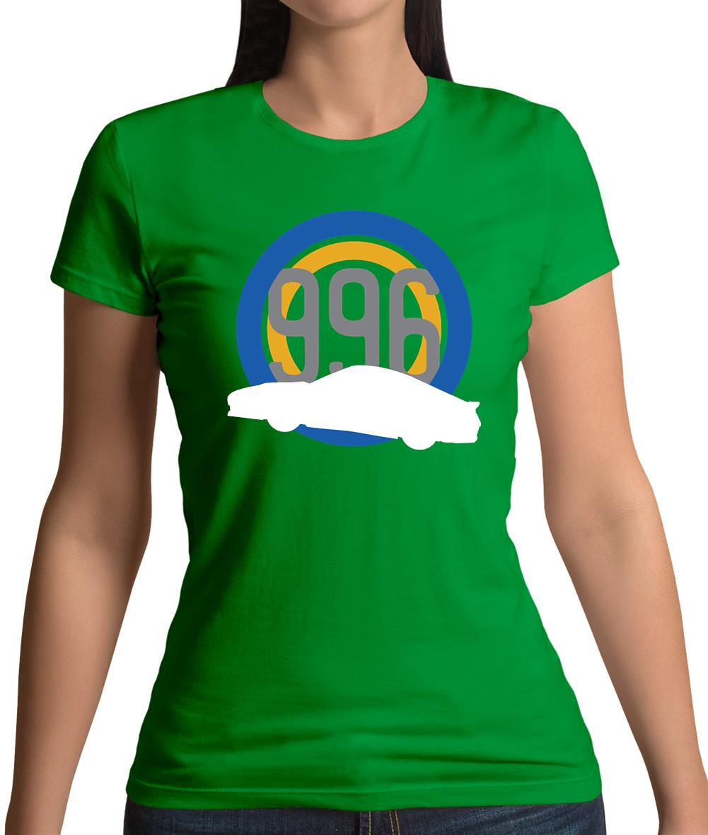 Porsche 996 Silhouette Womens T-Shirt Porsche 996 Silhouette Womens T-Shirt