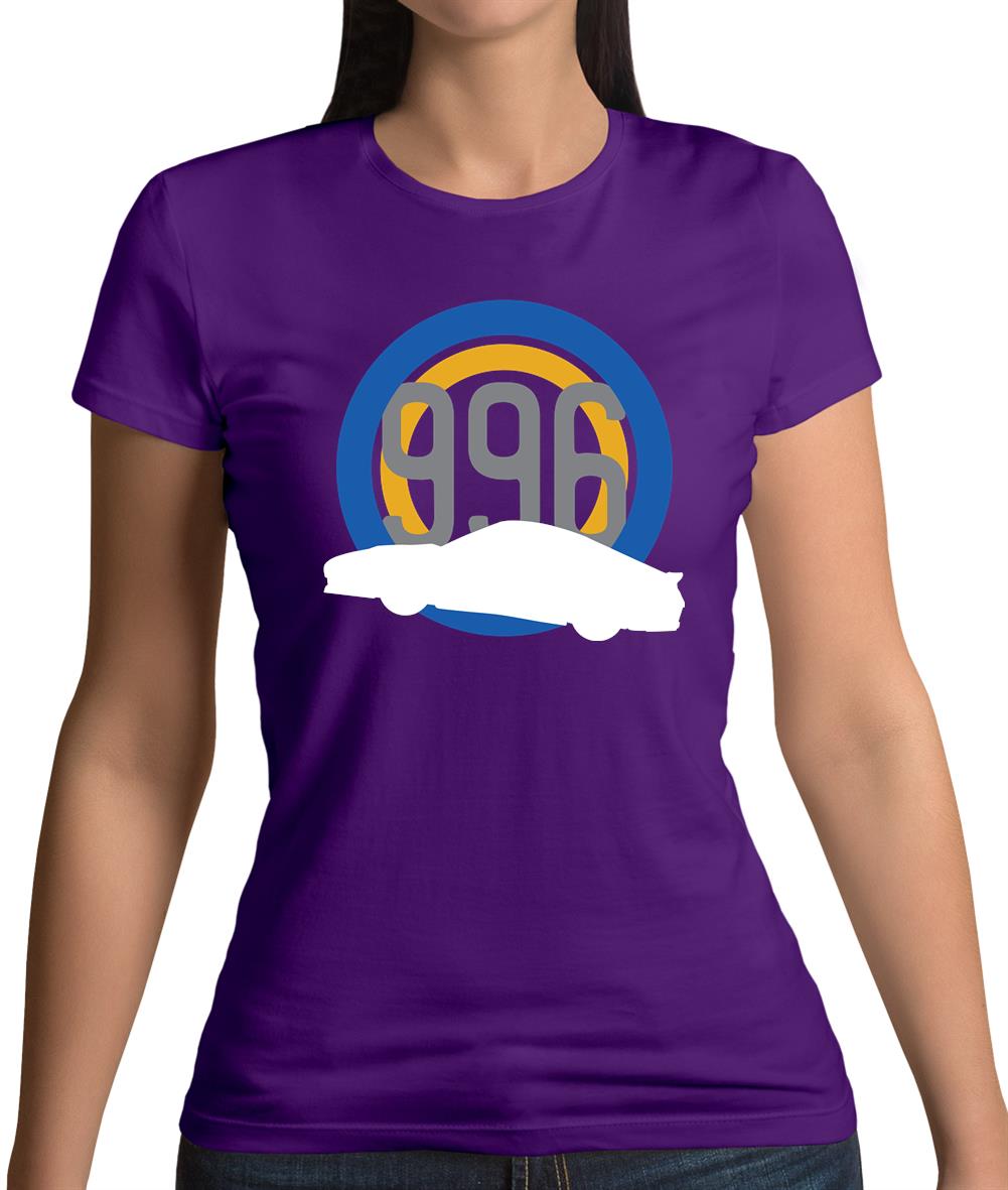 Porsche 996 Silhouette Womens T-Shirt Porsche 996 Silhouette Womens T-Shirt
