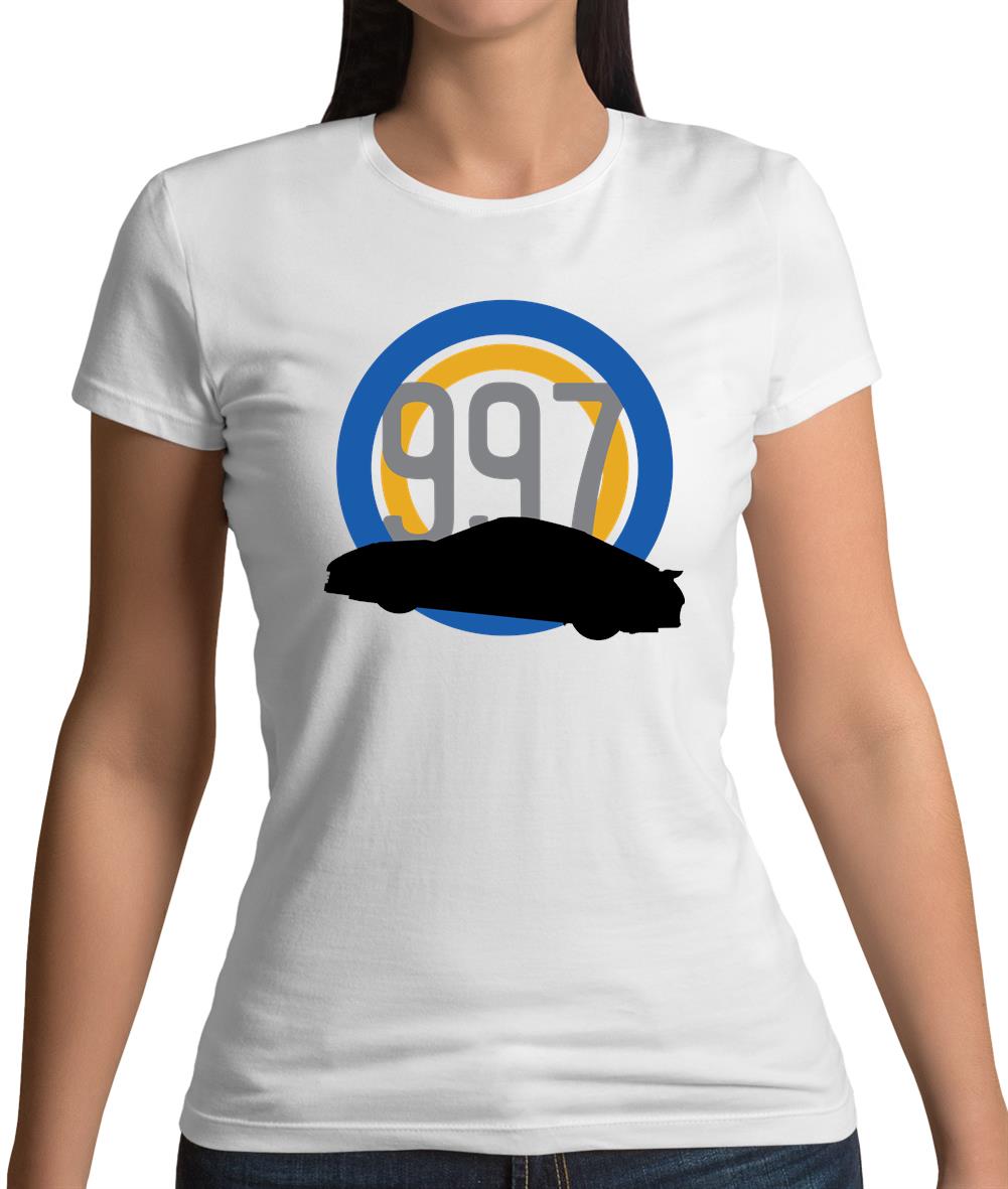 Porsche 997 Silhouette Womens T-Shirt Porsche 997 Silhouette Womens T-Shirt