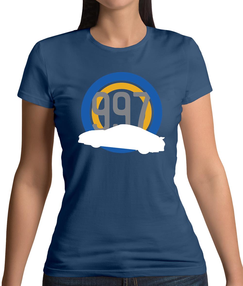 Porsche 997 Silhouette Womens T-Shirt Porsche 997 Silhouette Womens T-Shirt