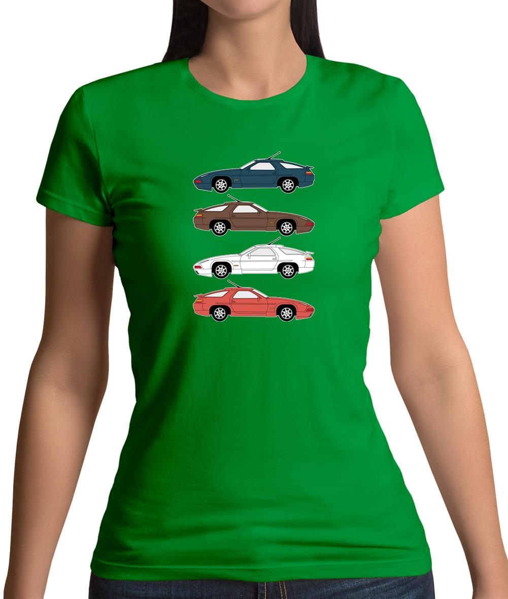 Porsche 928 Colour Grid Womens T-Shirt Porsche 928 Colour Grid Womens T-Shirt