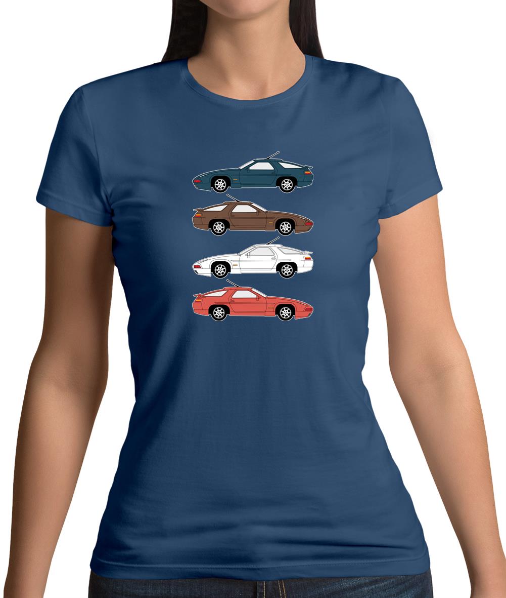 Porsche 928 Colour Grid Womens T-Shirt Porsche 928 Colour Grid Womens T-Shirt