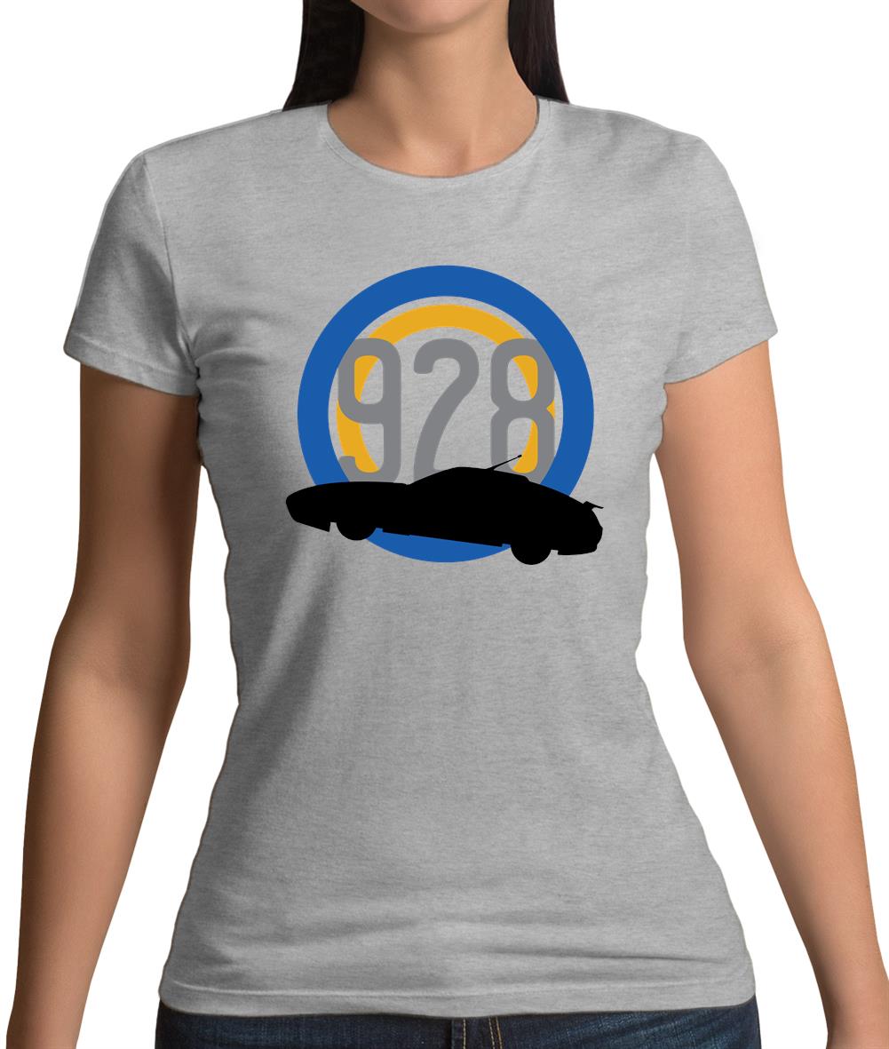 Porsche 928 Silhouette Womens T-Shirt Porsche 928 Silhouette Womens T-Shirt