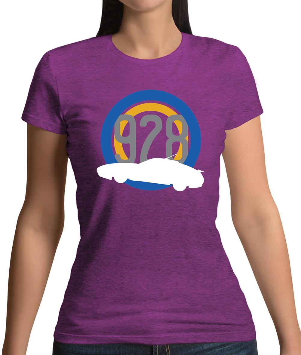 Porsche 928 Silhouette Womens T-Shirt Porsche 928 Silhouette Womens T-Shirt