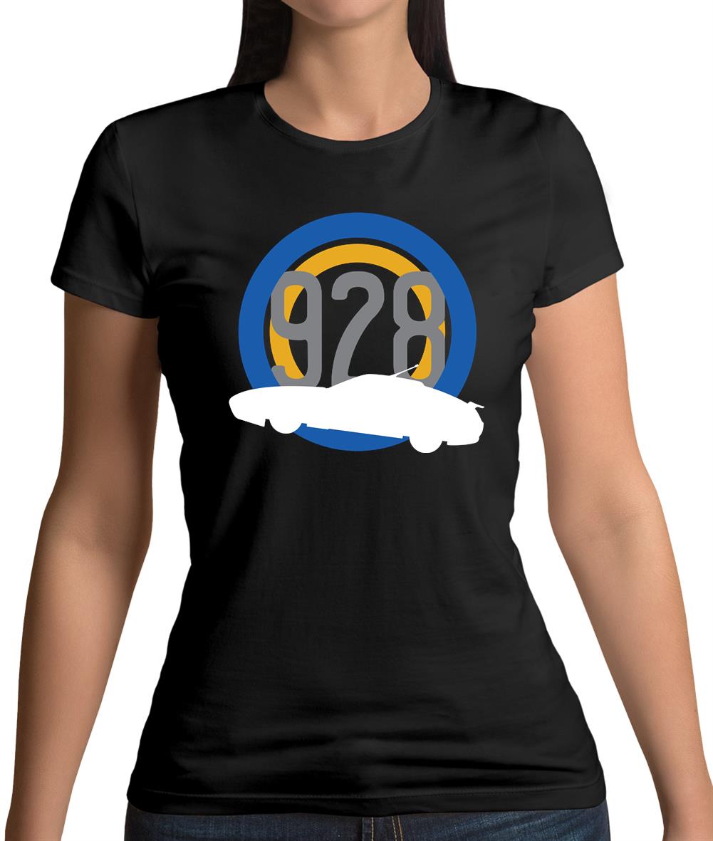 Porsche 928 Silhouette Womens T-Shirt Porsche 928 Silhouette Womens T-Shirt