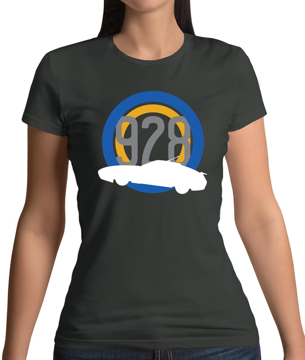 Porsche 928 Silhouette Womens T-Shirt Porsche 928 Silhouette Womens T-Shirt
