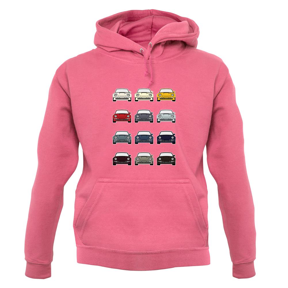 Porsche Box 959 T 12 Colour Grid unisex hoodie Porsche Box 959 T 12 Colour Grid unisex hoodie