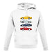 Porsche 959 Colour Grid unisex hoodie Porsche 959 Colour Grid unisex hoodie