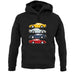 Porsche 959 Colour Grid unisex hoodie Porsche 959 Colour Grid unisex hoodie