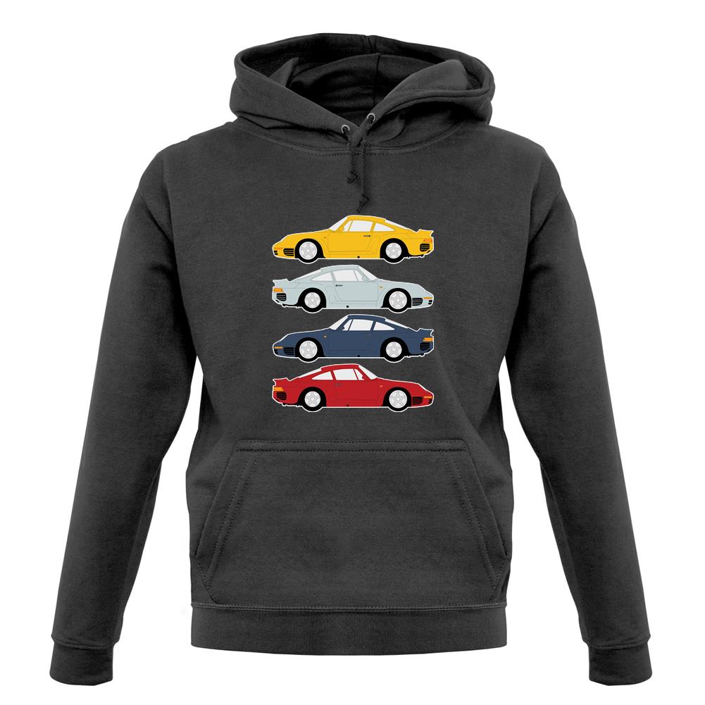 Porsche 959 Colour Grid unisex hoodie Porsche 959 Colour Grid unisex hoodie