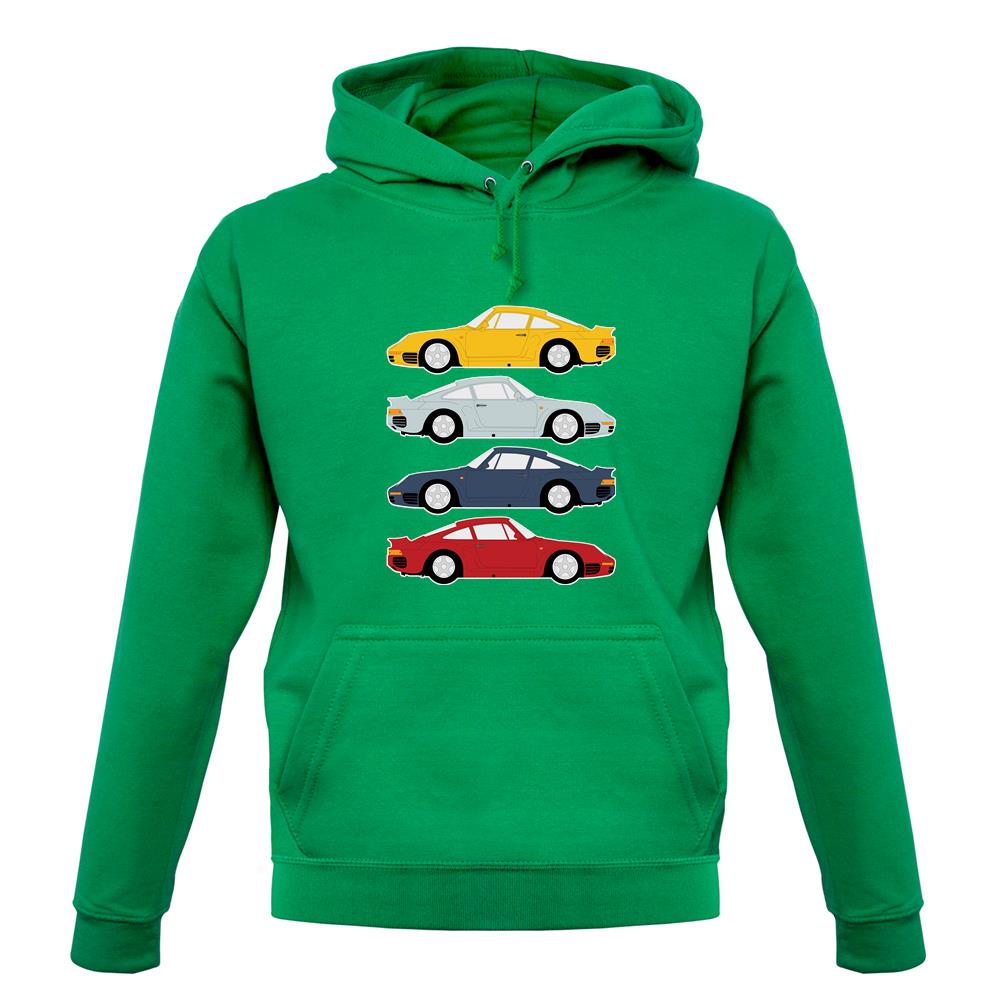 Porsche 959 Colour Grid unisex hoodie Porsche 959 Colour Grid unisex hoodie