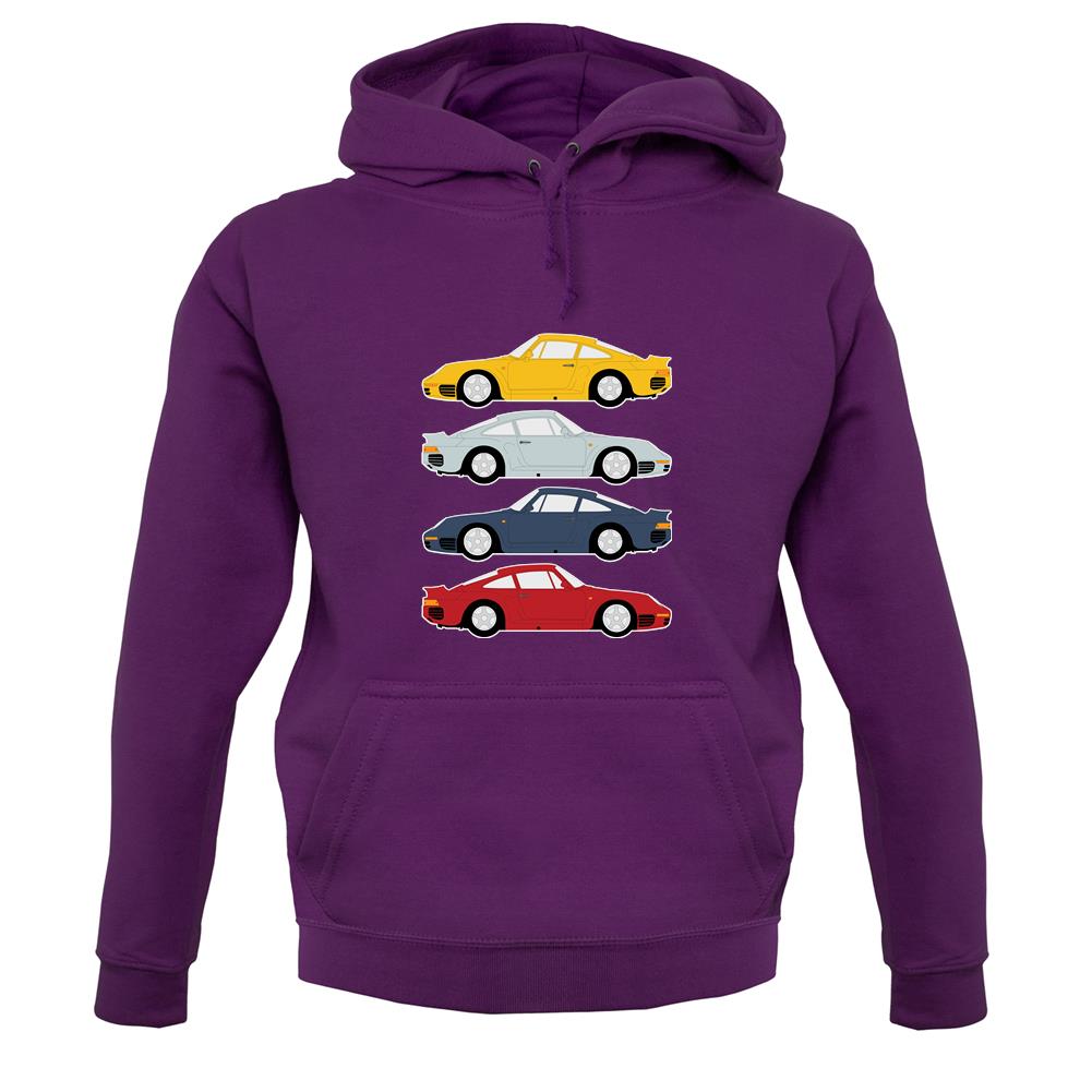 Porsche 959 Colour Grid unisex hoodie Porsche 959 Colour Grid unisex hoodie