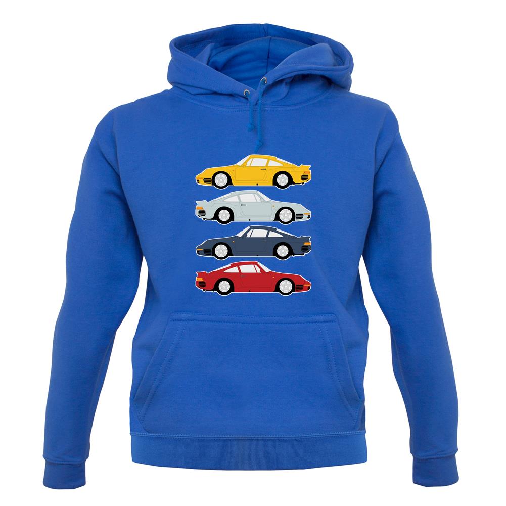 Porsche 959 Colour Grid unisex hoodie Porsche 959 Colour Grid unisex hoodie