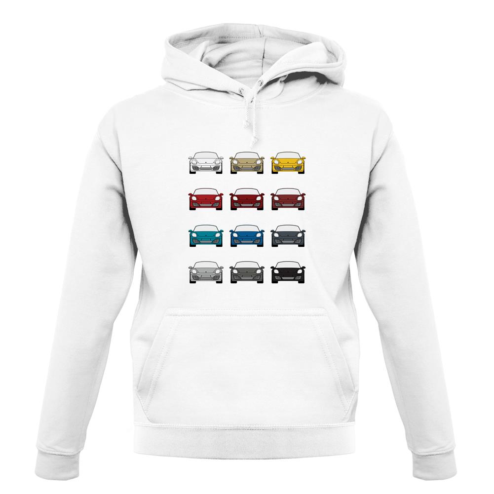 Porsche Box 981 T 12 Colour Grid unisex hoodie Porsche Box 981 T 12 Colour Grid unisex hoodie