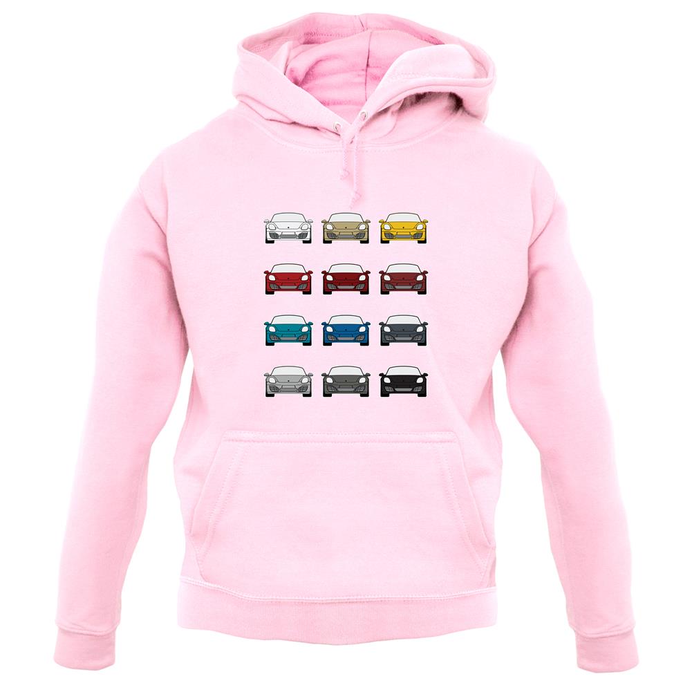Porsche Box 981 T 12 Colour Grid unisex hoodie Porsche Box 981 T 12 Colour Grid unisex hoodie