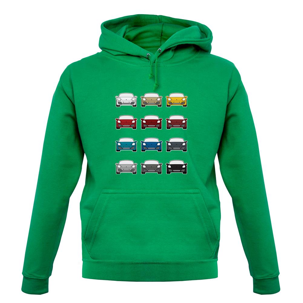 Porsche Box 981 T 12 Colour Grid unisex hoodie Porsche Box 981 T 12 Colour Grid unisex hoodie