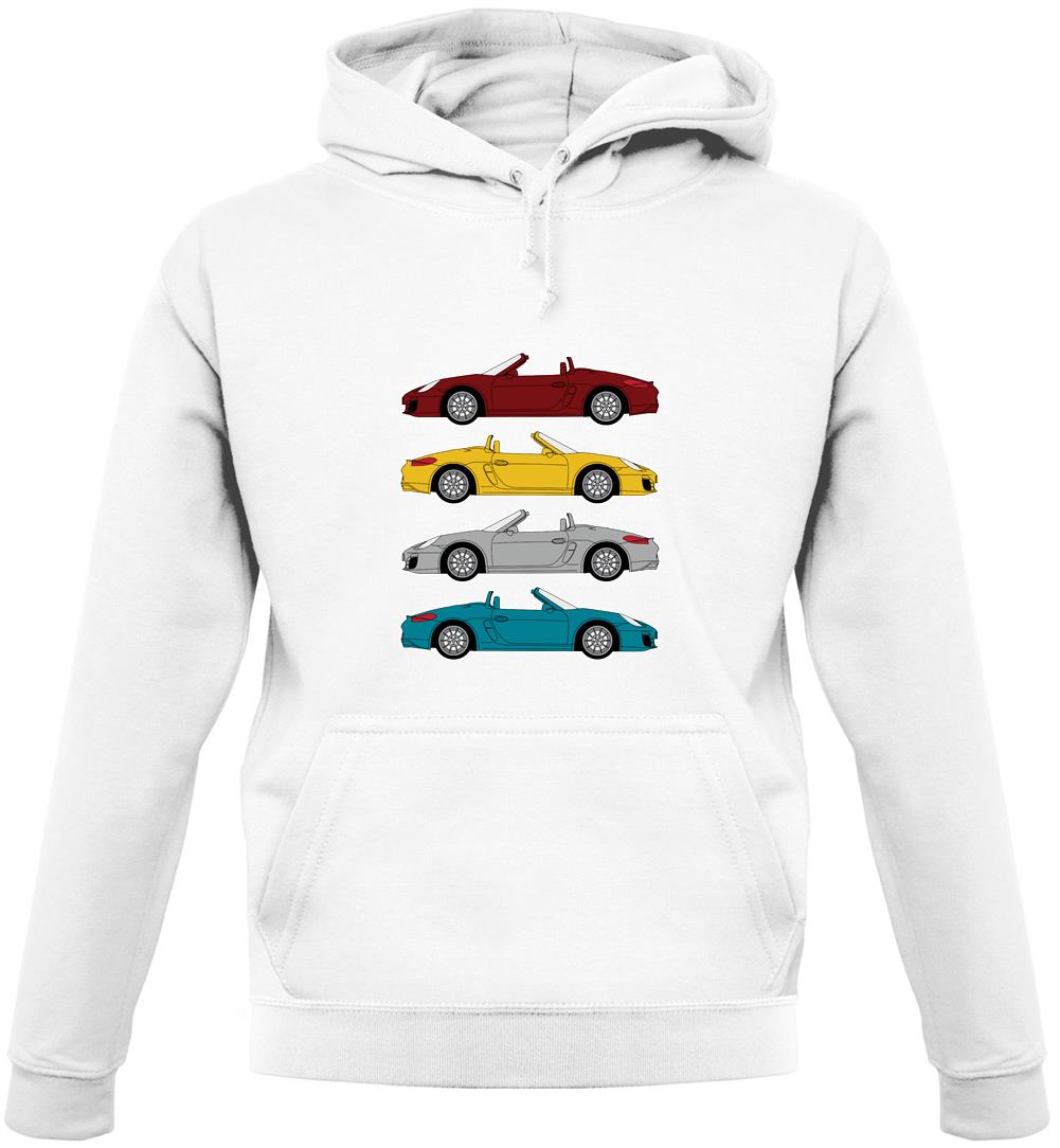 Boxster 981 4 Colour Unisex Hoodie Boxster 981 4 Colour Unisex Hoodie