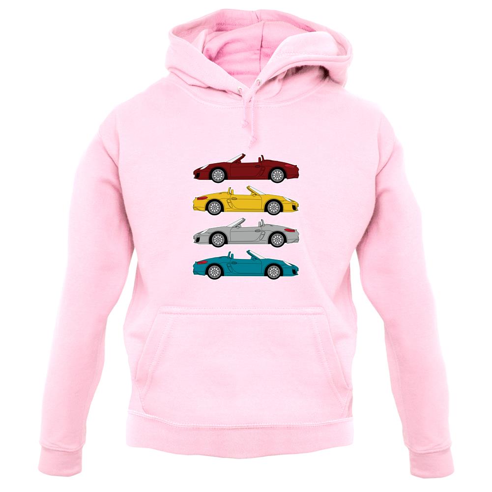 Porsche Box 981 4 Colour Grid unisex hoodie Porsche Box 981 4 Colour Grid unisex hoodie