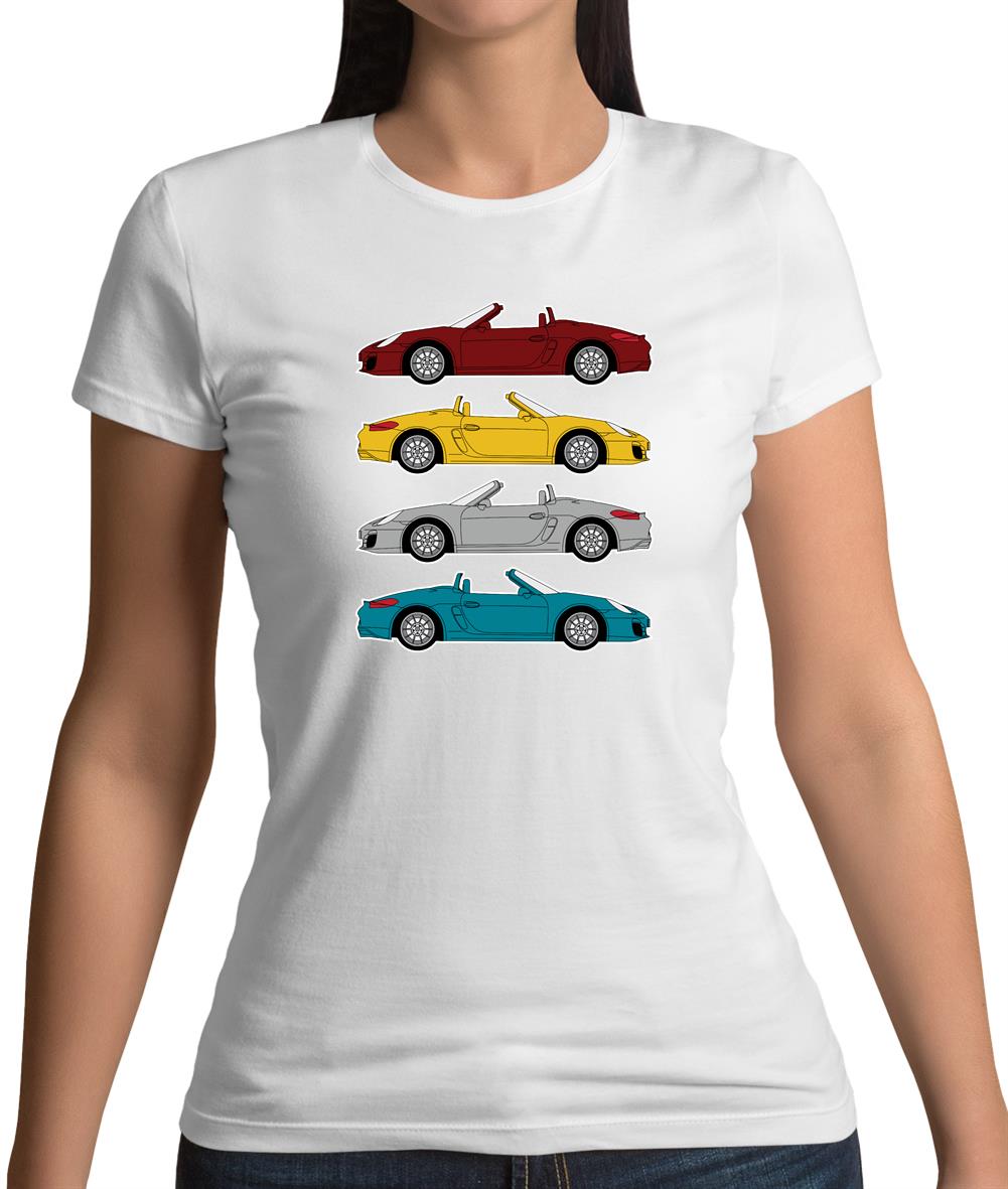 Boxster 981 4 Colour Womens T-Shirt Boxster 981 4 Colour Womens T-Shirt