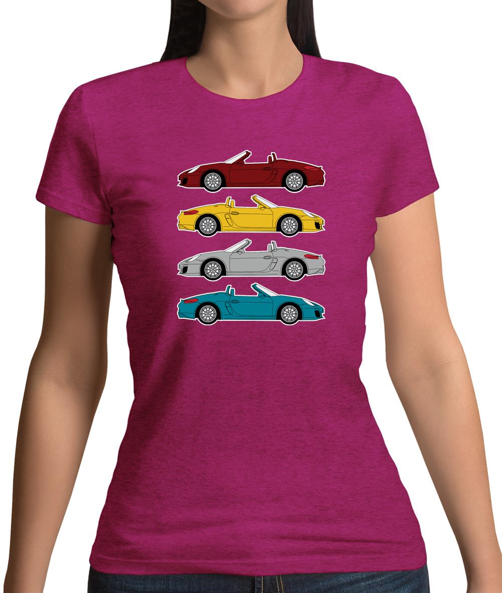 Boxster 981 4 Colour Womens T-Shirt Boxster 981 4 Colour Womens T-Shirt