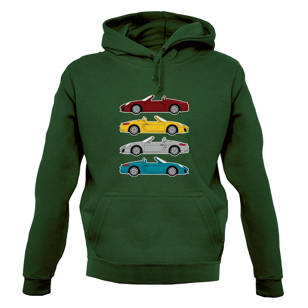 Boxster 981 4 Colour Unisex Hoodie Boxster 981 4 Colour Unisex Hoodie