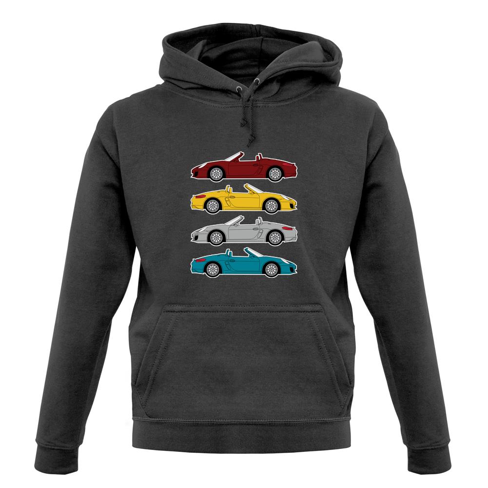 Porsche Box 981 4 Colour Grid unisex hoodie Porsche Box 981 4 Colour Grid unisex hoodie