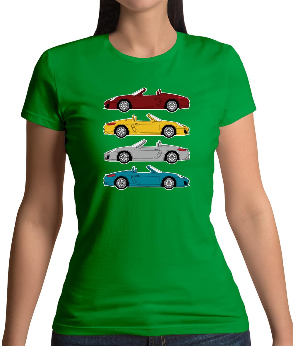 Boxster 981 4 Colour Womens T-Shirt Boxster 981 4 Colour Womens T-Shirt