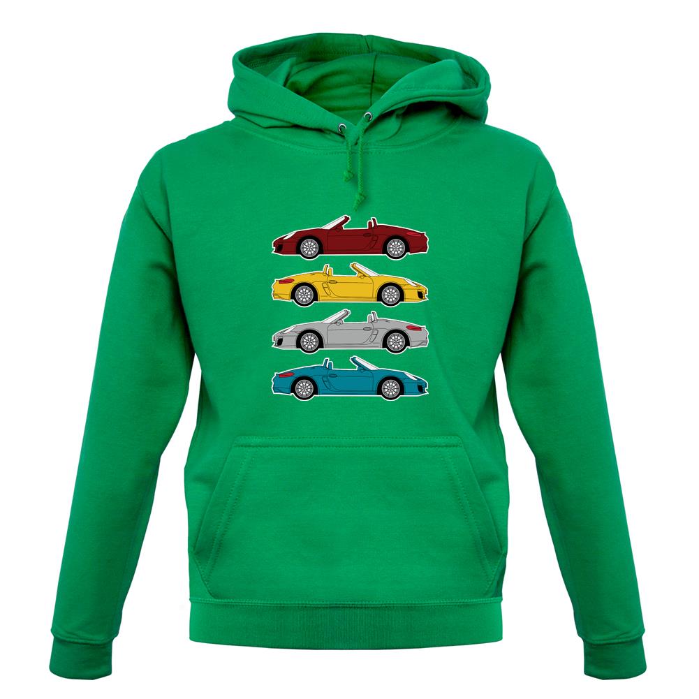 Boxster 981 4 Colour Unisex Hoodie Boxster 981 4 Colour Unisex Hoodie