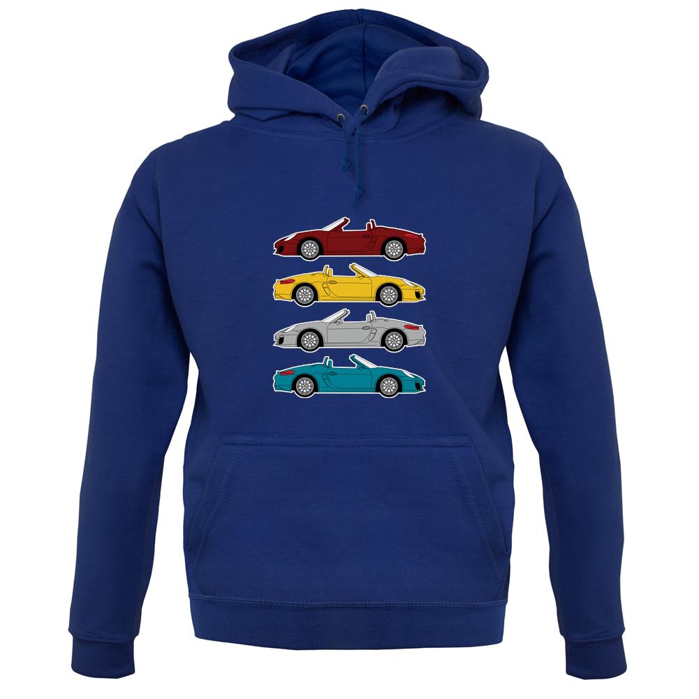 Porsche Box 981 4 Colour Grid unisex hoodie Porsche Box 981 4 Colour Grid unisex hoodie