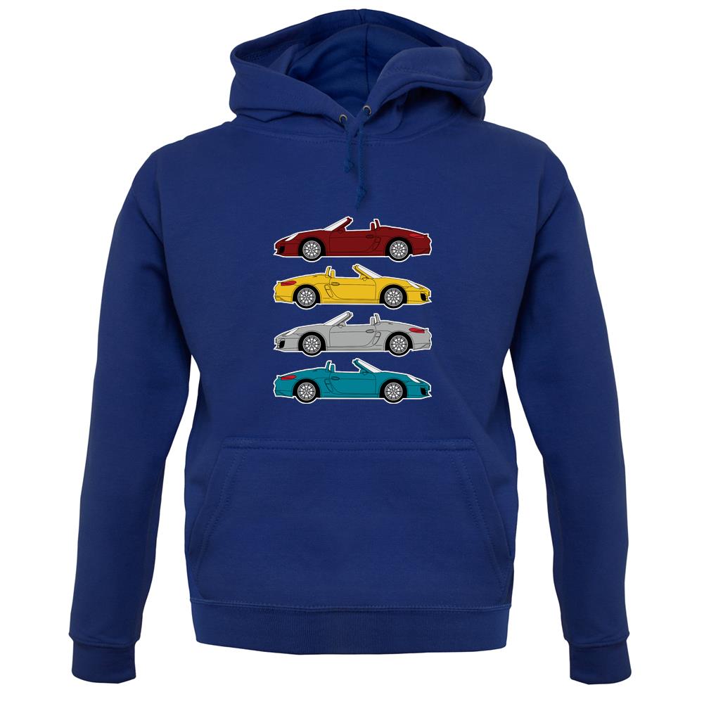 Boxster 981 4 Colour Unisex Hoodie Boxster 981 4 Colour Unisex Hoodie