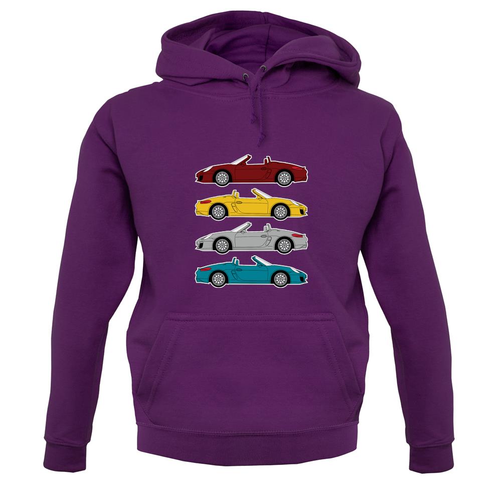 Boxster 981 4 Colour Unisex Hoodie Boxster 981 4 Colour Unisex Hoodie