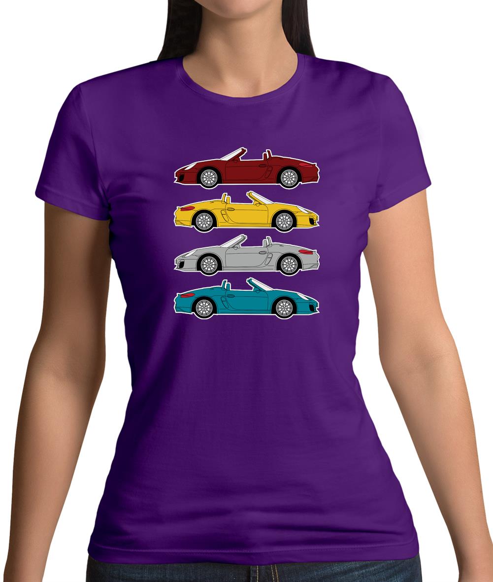 Boxster 981 4 Colour Womens T-Shirt Boxster 981 4 Colour Womens T-Shirt