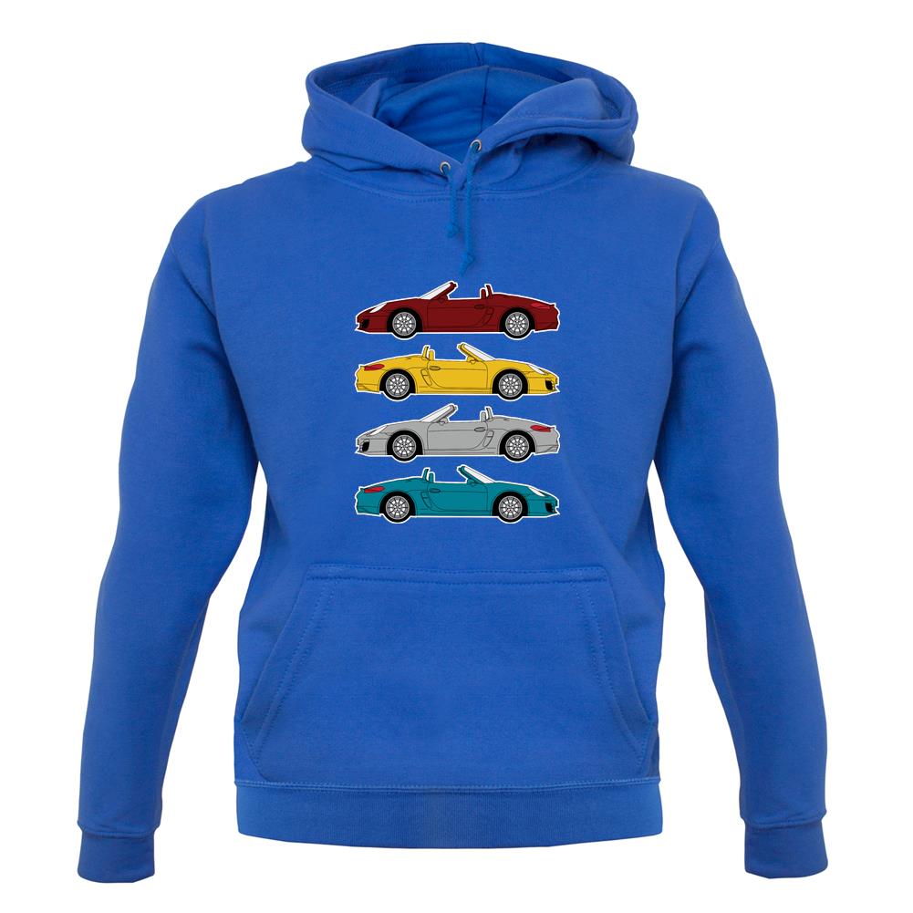 Boxster 981 4 Colour Unisex Hoodie Boxster 981 4 Colour Unisex Hoodie