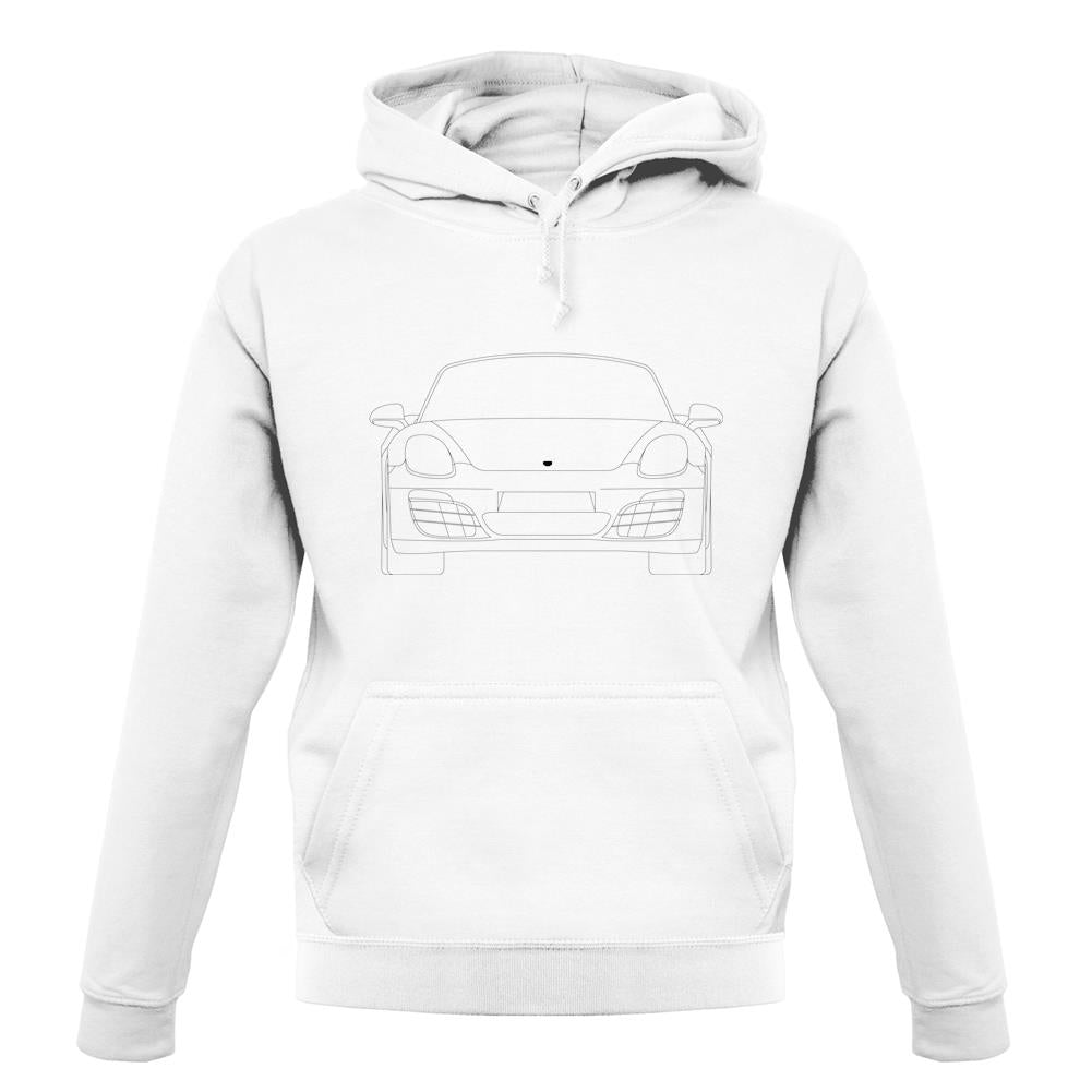 Porsche 981 Box Front Outline unisex hoodie Porsche 981 Box Front Outline unisex hoodie