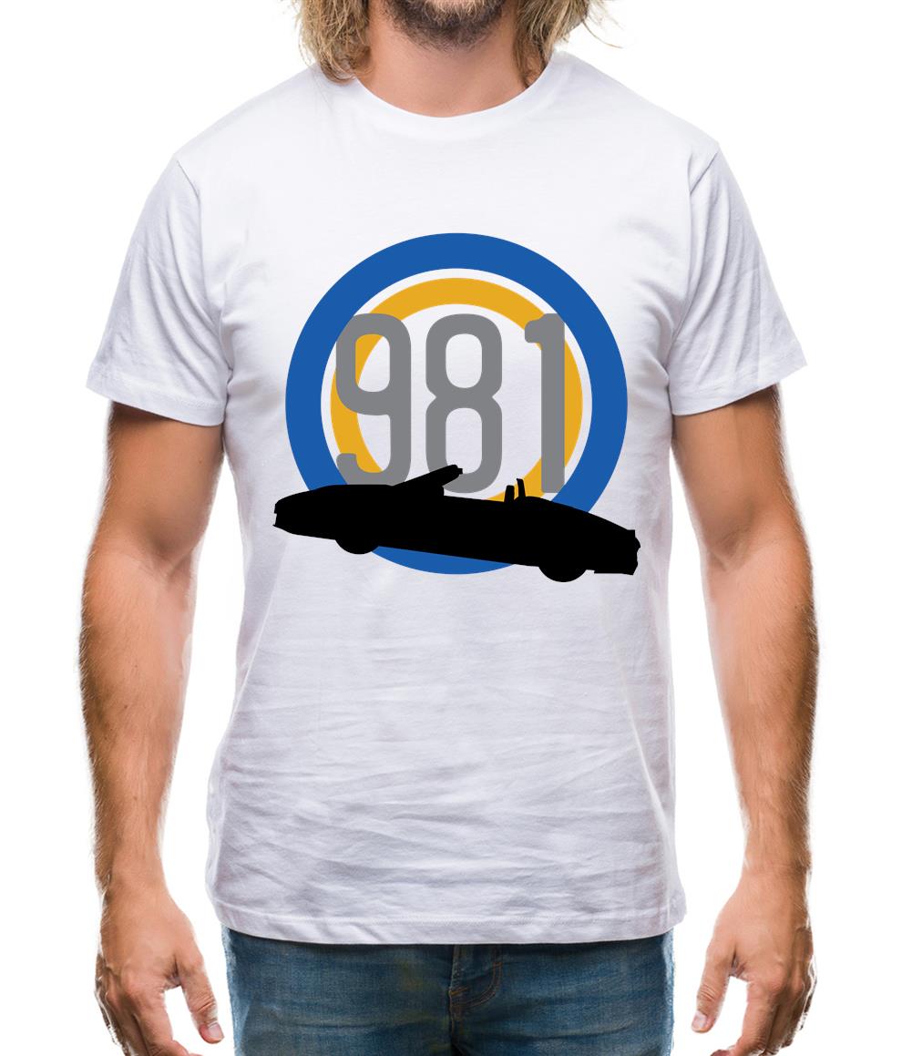 Porsche 981 Silhouette Mens T-Shirt Porsche 981 Silhouette Mens T-Shirt