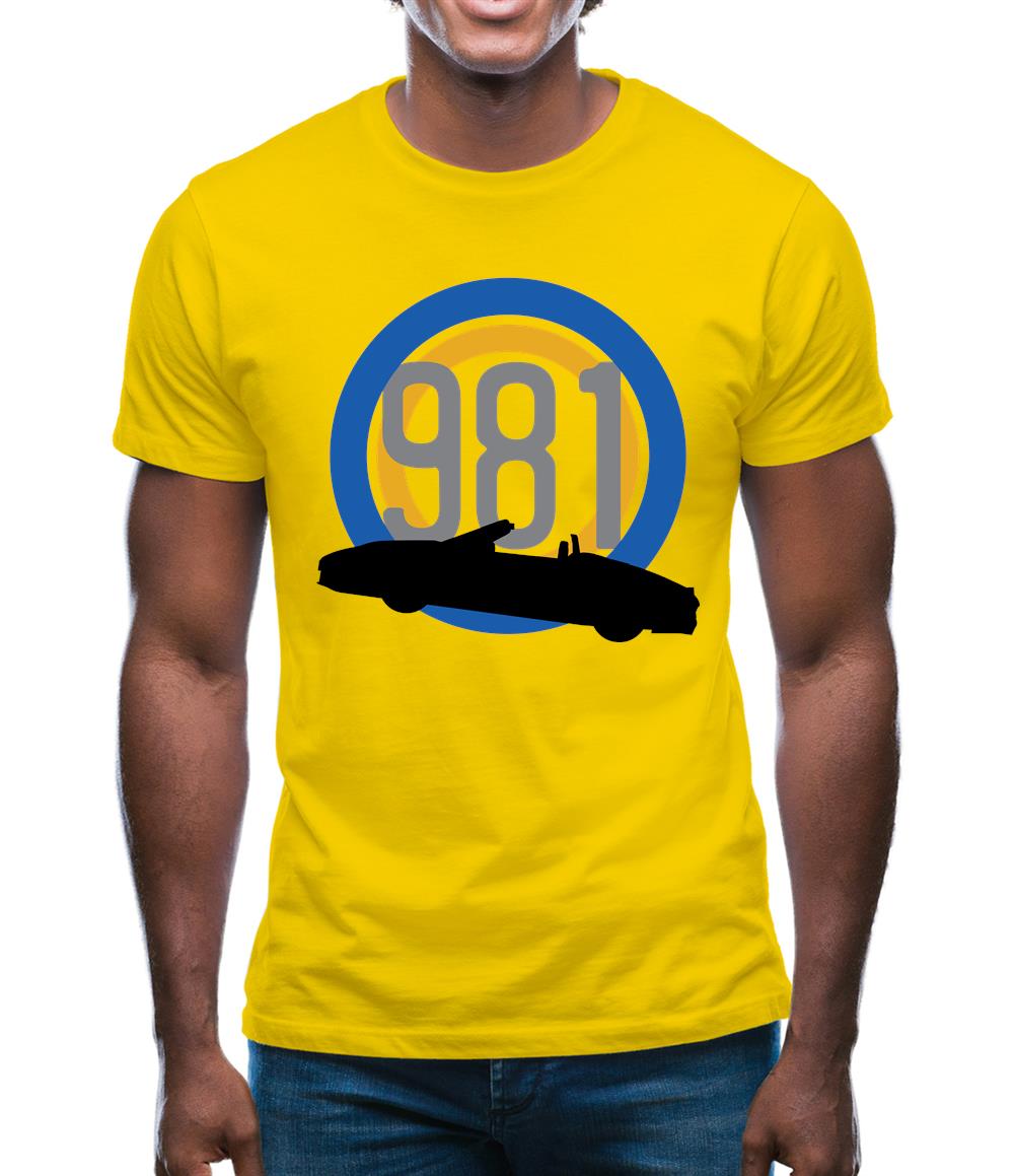 Porsche 981 Silhouette Mens T-Shirt Porsche 981 Silhouette Mens T-Shirt