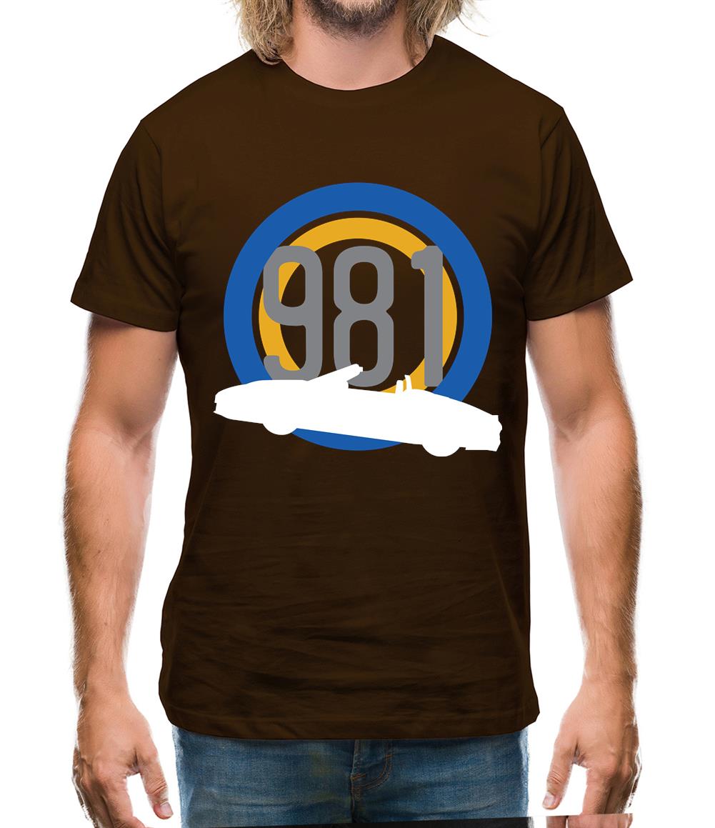 Porsche 981 Silhouette Mens T-Shirt Porsche 981 Silhouette Mens T-Shirt